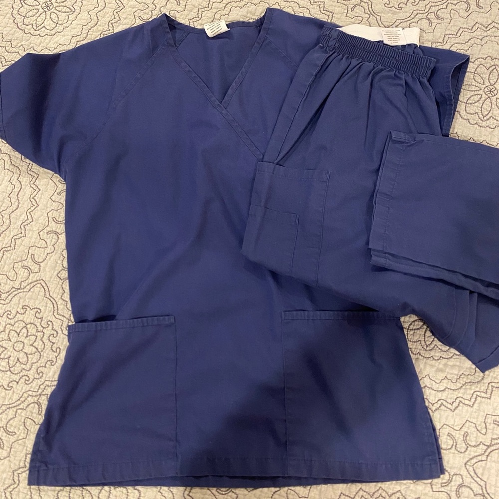 Strictly Scrubs Navy Blue XS set